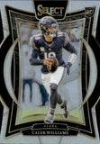 2024 Caleb Williams Panini Select CONCOURSE DIE-CUT SILVER PRIZM ROOKIE RC #25 Chicago Bears
