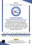 2023-24 Tyrese Maxey Panini Donruss Elite International HYPER GREEN 09/24 #78 Philadelphia 76ers
