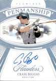2024 Craig Biggio Panini Flawless PENMANSHIP AUTO 11/15 AUTOGRAPH #FP-CB Houston Astros HOF