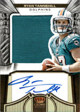 2012 Ryan Tannehill Panini Crown Royale ROOKIE SILHOUETTE AUTOGRAPH PRIME JERSEY PATCH 53/99 RC AUTO #282 Miami Dolphins