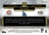 2019 Johnny Bench Mike Piazza Buster Posey Topps Triple Threads 150 YEARS TRIPLE AUTO RELIC 1/1 ONE OF ONE AUTOGRAPH JERSEY PATCH #150YAR-BPP Reds Dodgers Giants