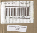 2026 Bowman's Best University Football Hobby, 12 Box Case