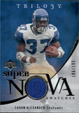 2007 Shaun Alexander Upper Deck Trilogy SUPER NOVA SWATCHES JERSEY 186/199 #SS-SA Seattle Seahawks