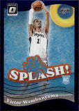2023-24 Victor Wembanyama Panini Donruss Optic SPLASH PURPLE PRIZM ROOKIE RC #6 San Antonio Spurs