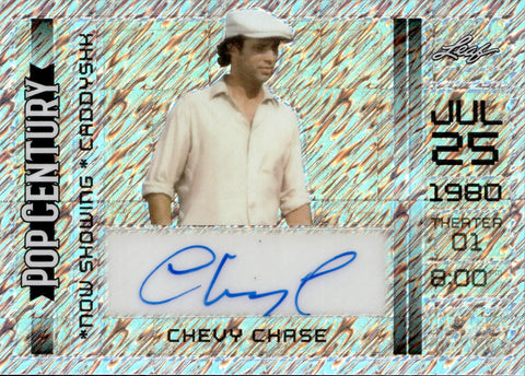 2024 Chevy Chase Leaf Pop Century NOW SHOWING AUTO AUTOGRAPH 12/15 #NS-CC2 Caddyshack