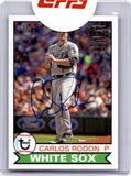 2023 Carlos Rodon Topps Archives FAN FAVORITES AUTO 10/51 AUTOGRAPH #134 Chicago White Sox