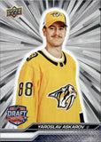 2023-24 Yaroslav Askarov Upper Deck EXTENDED SERIES SILVER OUTBURST ROOKIE RC #743 Nashville Predators
