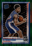 2025-26 VJ Edgecombe Donruss Optic GREEN SHOCK RATED ROOKIE 087/135 RC #1 Philadelphia 76ers