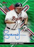 2022 Andruw Jones Topps Finest GREEN WAVE AUTO 99/99 AUTOGRAPH #FA-AJO Atlanta Braves