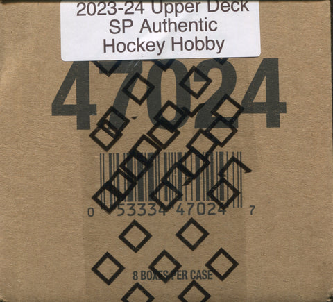 2023-24 Upper Deck SP Authentic Hockey Hobby, 8 Box Inner Case