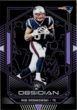 2019 Rob Gronkowski Panini Obsidian ELECTRIC ETCH PURPLE 7/75 #15 New England Patriots