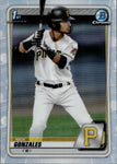 2020 Nick Gonzales Bowman Chrome Draft REFRACTOR #BD-81 Pittsburgh Pirates