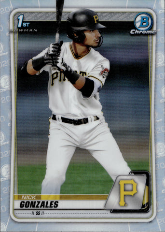 2020 Nick Gonzales Bowman Chrome Draft REFRACTOR #BD-81 Pittsburgh Pirates