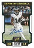 2023 Kenneth Gainwell Panini Score AUTOGRAPH AUTO #246 Philadelphia Eagles