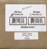 2025 Topps UFC Stadium Club Mega, 20 Box Case