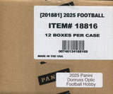 2025 Panini Donruss Optic Football Hobby, 12 Box Case