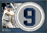 2012 Roger Maris Topps SERIES ONE COMMEMORATIVE RETIRED NUMBER PATCH #RN-RM New York Yankees