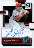 2022 Lars Nootbaar Panini Donruss Optic RATED ROOKIE AUTOGRAPH AUTO RC #RRS-LN St. Louis Cardinals