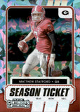 2021 Matthew Stafford Panini Contenders Draft Picks SEASON TICKET CRACKED ICE 17/23 #9 Georgia Bulldogs