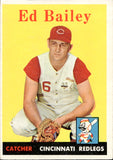1958 Ed Bailey Topps #330 Cincinnati Reds BV$10