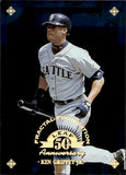 1998 Ken Griffey Jr. Donruss Leaf FRACTAL FOUNDATION 1009/3999 #100 Seattle Mariners