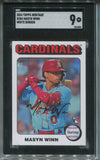 2024 Masyn Winn Topps Heritage WHITE BORDER ROOKIE RC SGC 9 #284 St. Louis Cardinals 3084