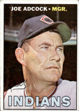 1967 Joe Adcock Topps #563 Cleveland Indians *HIGH NUMBER* BV$40 POOR