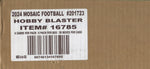 2024 Panini Mosaic Football Hobby, 20 Blaster Box Case (MOSAIC RED PARALLELS)