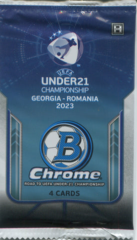 2022 Bowman Chrome Road to UEFA Under 21 European Championship Soccer Hobby, Pack