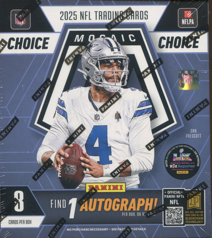 2025 Panini Mosaic Football Choice, Box 2025 Panini Mosaic Football Choice, Box