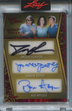 2025 Jason London Parker Posey Ben Affleck Milla Jovovich Cole Hauser Leaf Red Carpet RED FOIL QUINTET 5 WAY AUTO 1/1 ONE OF ONE AUTOGRAPH #Q-2 Dazed and Confused
