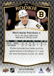 2023-24 Matthew Poitras Upper Deck Stature ROOKIE RC 681/999 #41 Boston Bruins