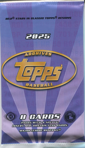 2025 Topps Archives Baseball Hobby, Pack