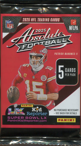 2025 Panini Absolute Football Hobby Gravity, Pack