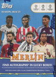 2024-25 Topps UEFA Club Competitions Merlin Chrome Soccer Blaster, Box *RELEASES 12/30*