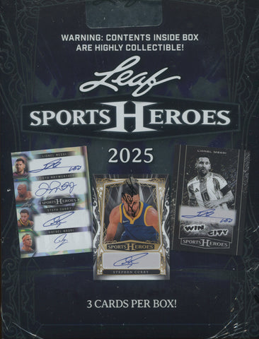 2025 Leaf Metal Sports Heroes Hobby, Box