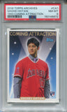 2018 Shohei Ohtani Topps Archives 1993 COMING ATTRACTION ROOKIE RC PSA 8 #CA1 Anaheim Angels 6872