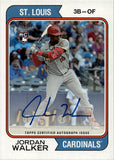 2023 Jordan Walker Topps Heritage HIGH NUMBER REAL ONE ROOKIE AUTOGRAPH RC AUTO #ROA-JW St. Louis Cardinals