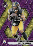 2025 Jaylen Warren Panini Mosaic PURPLE SCOPE PRIZM #144 Pittsburgh Steelers