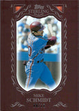 2009 Mike Schmidt Topps Sterling BURGUNDY 8/10 #17 Philadelphia Phillies