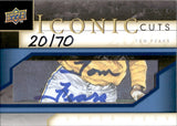 2009 Tom Fears Upper Deck ICONIC CUTS AUTOGRAPH 20/70 CUT AUTO #IC-TF Los Angeles Rams