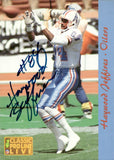 1993 Haywood Jeffires Classic PRO LINE LIVE AUTOGRAPH AUTO Houston Oilers