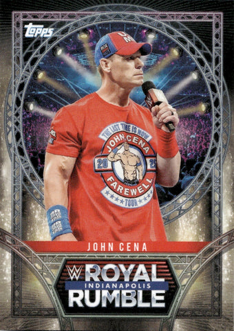 2025 John Cena Topps ROYAL RUMBLE #RR-10 Friday Night Smackdown