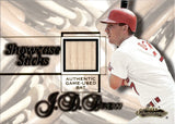 2001 J.D. Drew Fleer Showcase SHOWCASE STICKS GAME-USED BAT RELIC St. Louis Cardinals