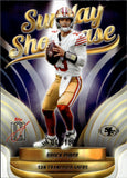 2025 Brock Purdy Topps Signature Class SUNDAY SHOWCASE PURPLE 48/100 #SS-13 San Francisco 49ers