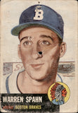 1953 Warren Spahn Topps #147 Boston Braves *POOR*