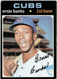 1971 Ernie Banks Topps #525 Chicago Cubs BV$150