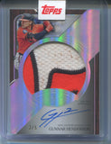 2025 Gunnar Henderson Topps Five Star JUMBO PATCH AUTO JERSEY NUMBER 2/5 AUTOGRAPH RELIC #JPA-GH Baltimore Orioles