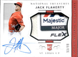 2018 Jack Flaherty Panini National Treasures ROOKIE MATERIAL SIGNATURES MAJESTIC LAUNDRY TAG 53/99 AUTOGRAPH RC AUTO #40 St. Louis Cardinals