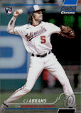 2022 CJ Abrams Topps Stadium Club Chrome BLUE REFRACTOR ROOKIE 181/199 RC #31 Washington Nationals